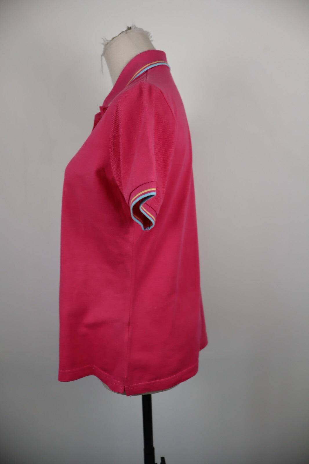 FRED PERRY  POLO MAGLIA DONNA COTONE TG. M WOMAN SHIRT CASUAL VINTAGE BIG LOGO