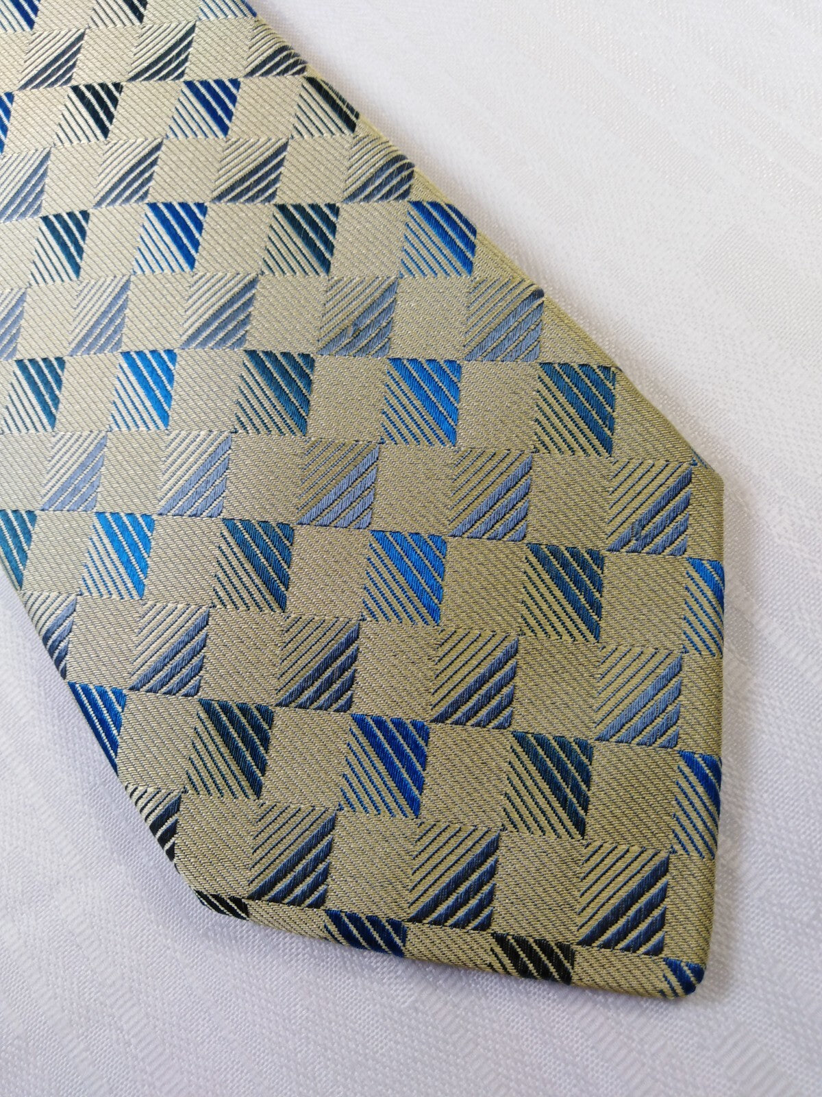 PROVENZALE NAPOLI SETA SILK TIE CRAVATTA NECKTIE ITALY VINTAGE SELF TIPPED