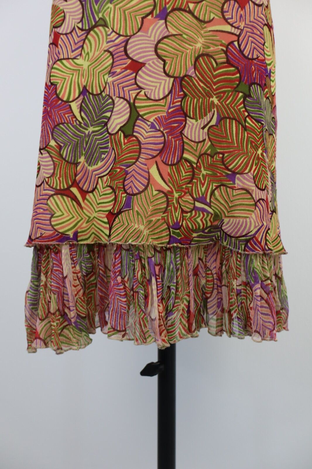 VESTITO DONNA TG S WOMAN SETA LUXURY FUNKY GROOVY VINTAGE CHIFFON Y2K 2000'S