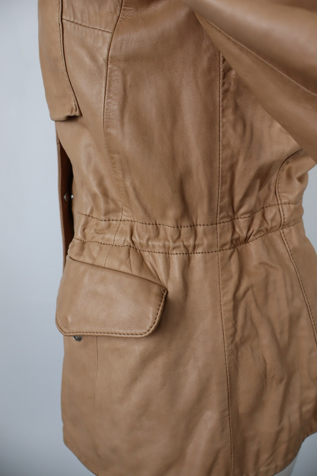 PEUTEREY GIUBBINO PELLE GIACCA DONNA 40 WOMAN CASUAL LEATHER JACKET VINTAGE