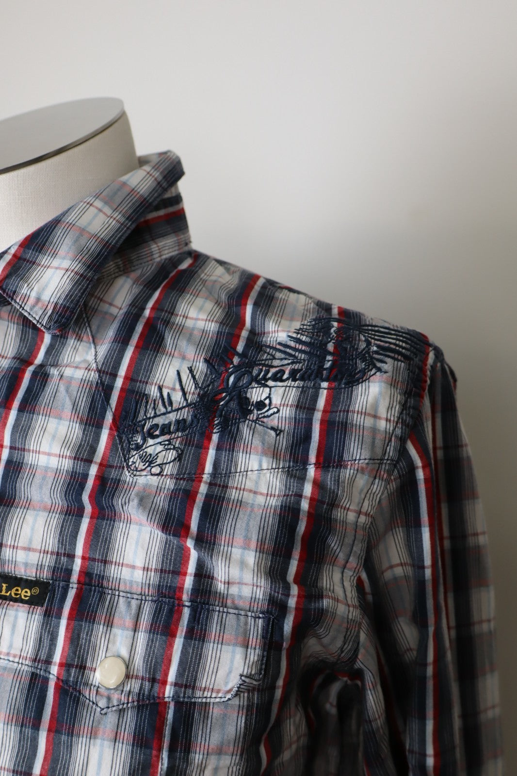 LEE JEANS CAMICIA UOMO TG. M MAN CASUAL VINTAGE SHIRT COTONE LOGO