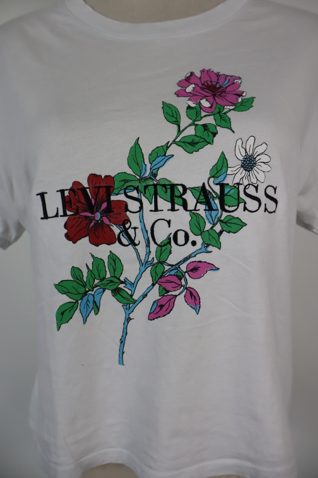 LEVI'S MAGLIA DONNA TG. XS WOMAN CASUAL VINTAGE T-SHIRT TOP COTONE