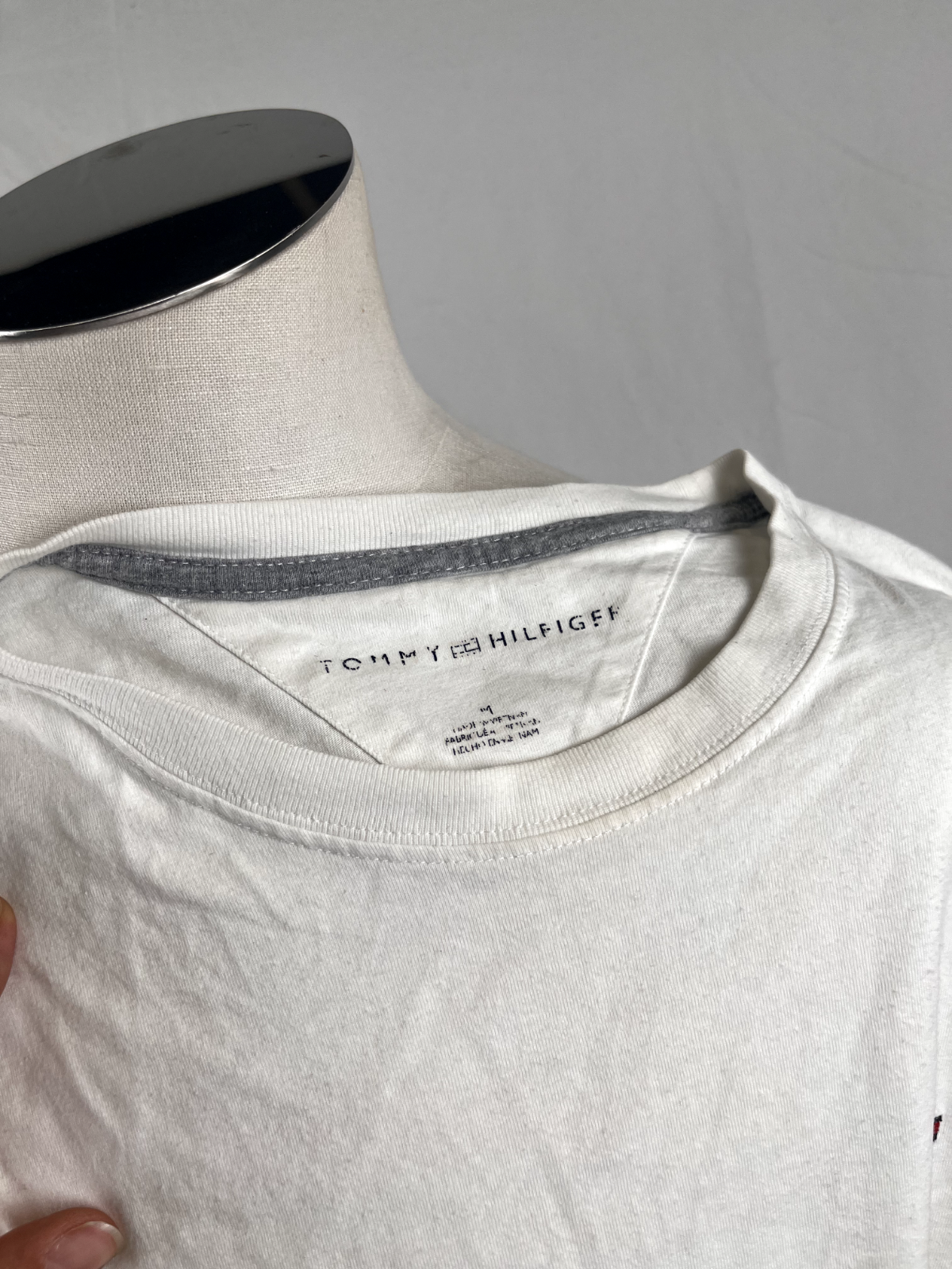 TOMMY HILFIGER JEANS MAGLIA COTONE UOMO TG. M MAN T- SHIRT CASUAL VINTAGE COTTO