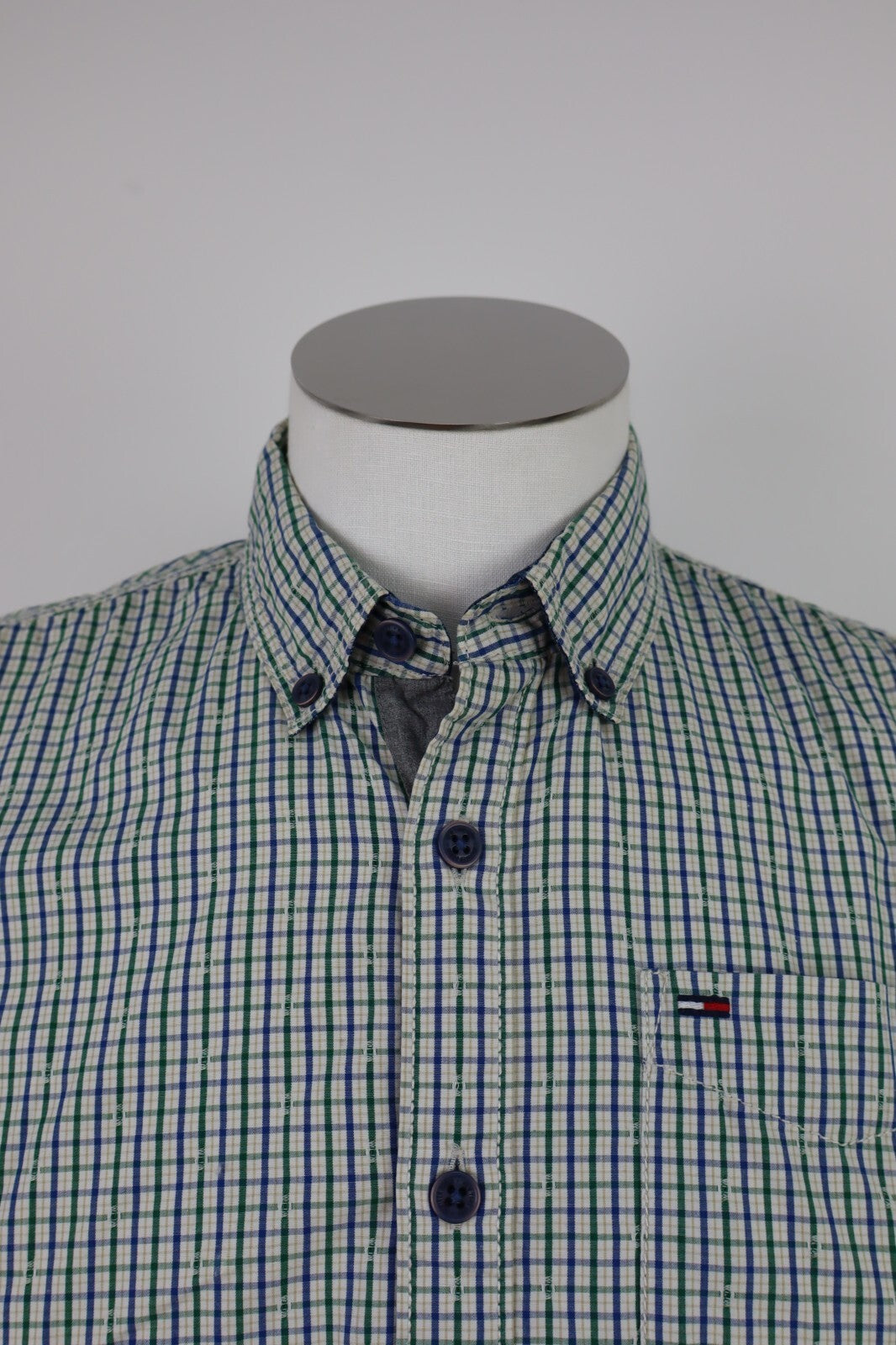 TOMMY HILFIGER CAMICIA UOMO COTONE TG. S MAN CASUAL VINTAGE SHIRT