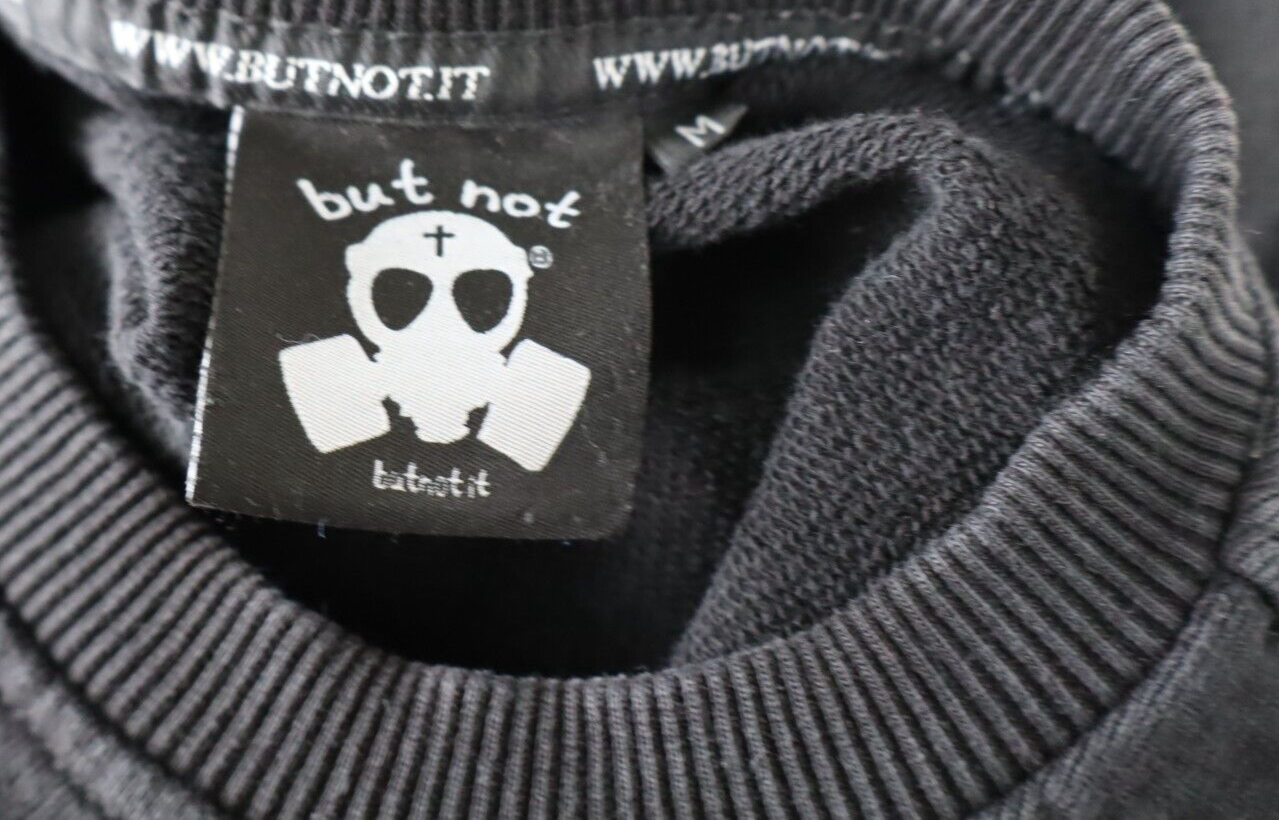 BUT NOT FELPA MAGLIA COTONE UOMO Tg M MAN COTTON JACKET SWEATSHIRT VINTAGE