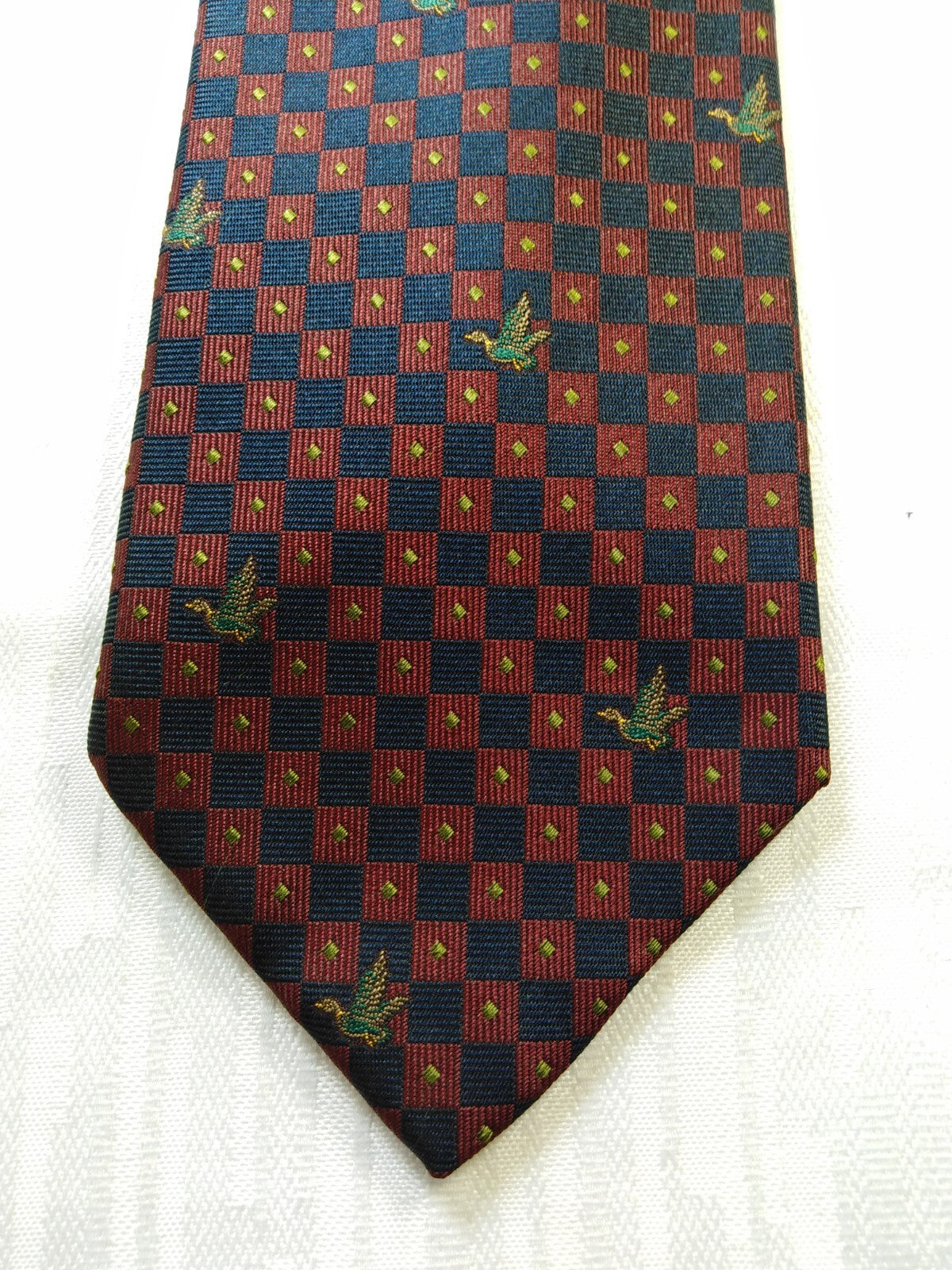 BROOKSFIELD 100% SETA SILK TIE CRAVATTA NECKTIE MADE ITALY VINTAGE CLASSIC