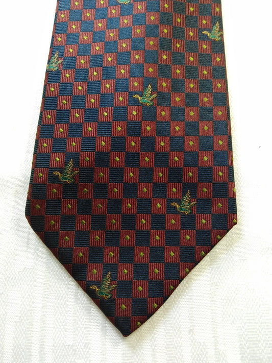 BROOKSFIELD 100% SETA SILK TIE CRAVATTA NECKTIE MADE ITALY VINTAGE CLASSIC