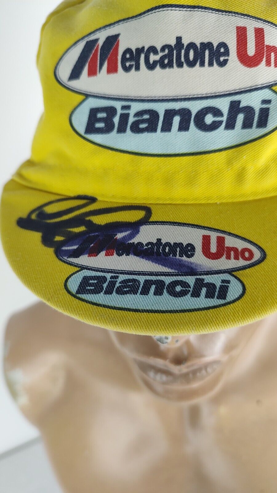 SMS SANTINI MERCATONE CAPPELLO CICLISMO ELASTICO UOMO MAN HAT CAP VINTAGE