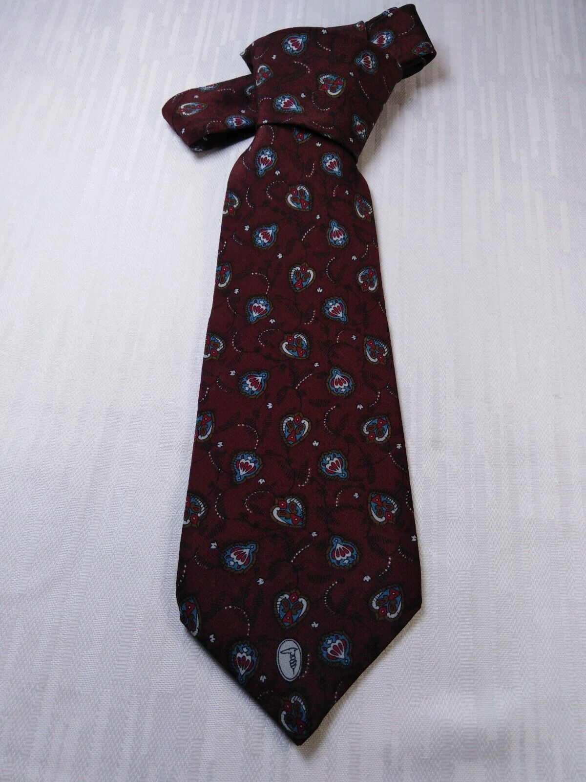 TRUSSARDI 100% SILK TIE SETA CRAVATTA NECKTIE MADE IN ITALY CLASSIC