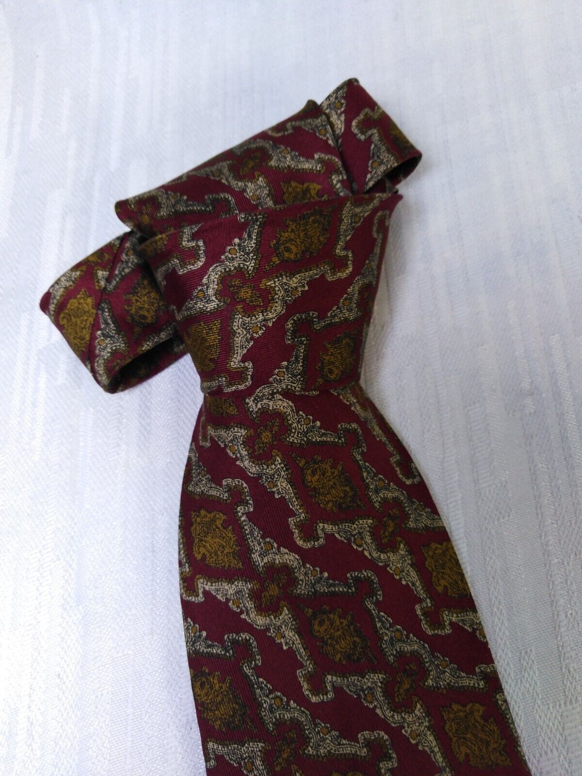 TRUSSARDI 100%  SILK TIE SETA CRAVATTA NECKTIE MADE IN ITALY