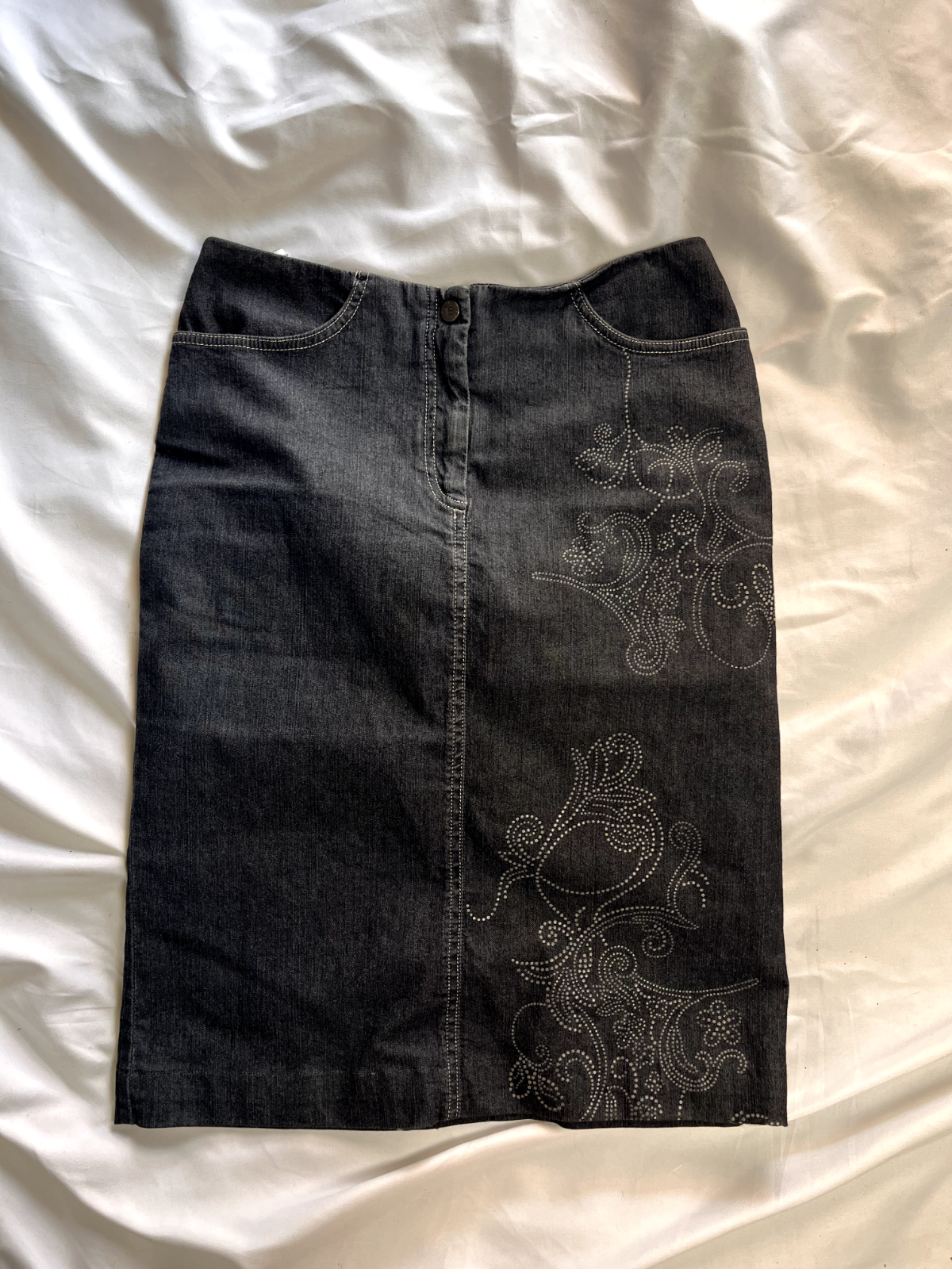 LAURA BIAGIOTTI GONNA DONNA TG. 42 WOMAN VINTAGE SKIRT CASUAL COTONE COTTON