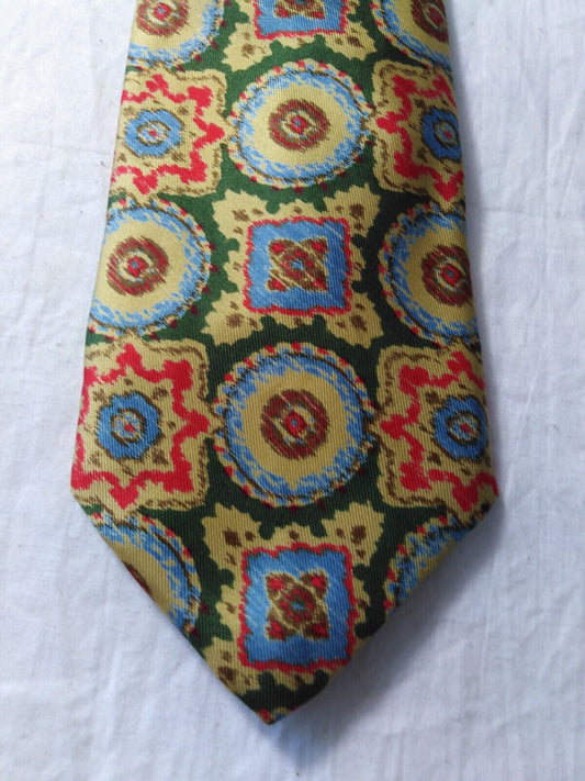 ANGELO MARINO 100% SILK TIE SETA CRAVATTA NECKTIE MADE IN ITALY