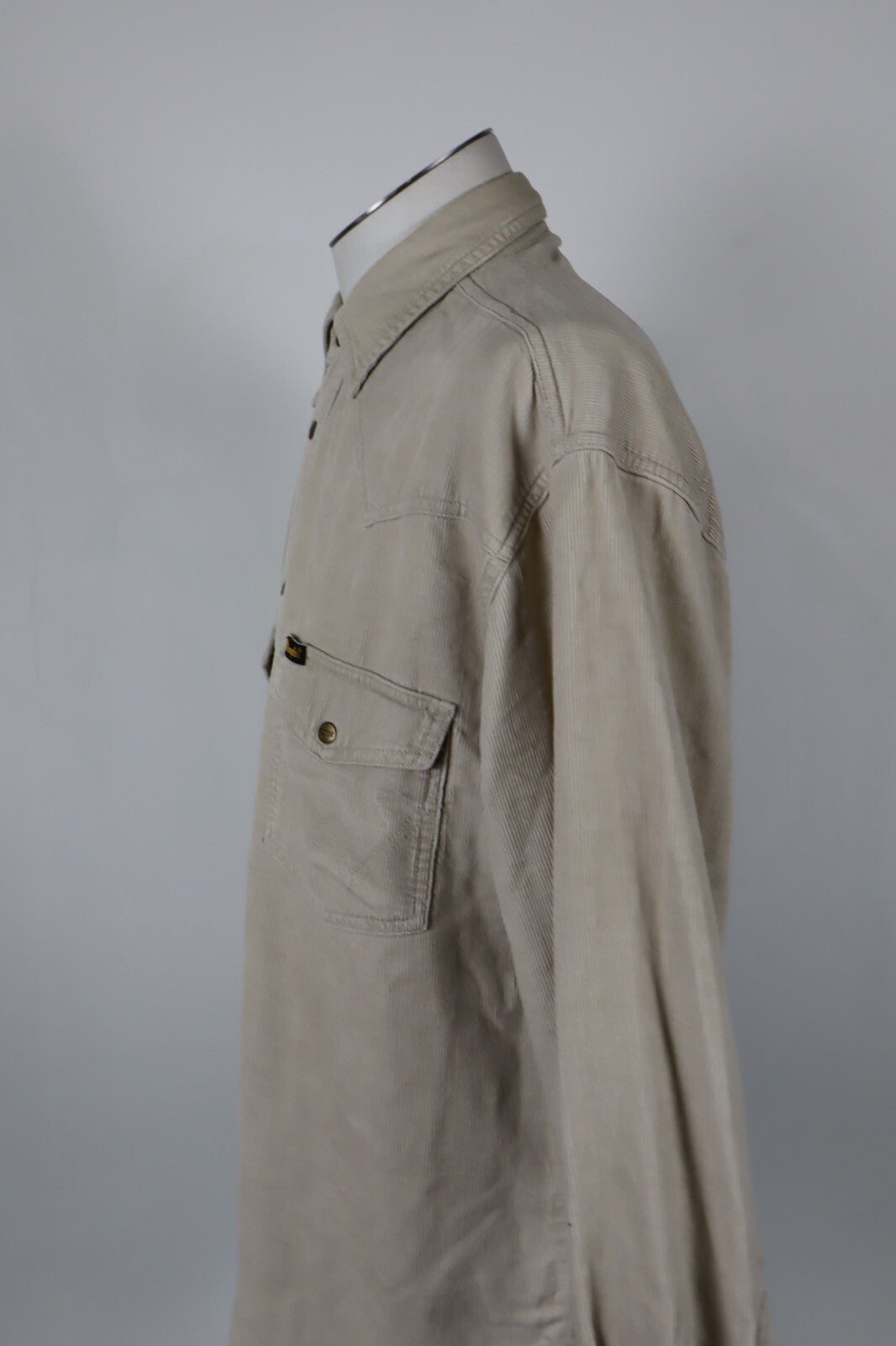 WRANGLER CAMICIA UOMO COTONE VELLUTO TG. M MAN CASUAL VINTAGE SHIRT ITALY