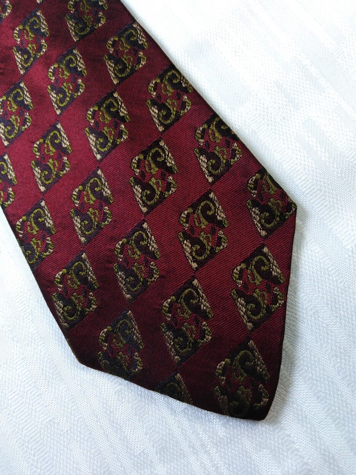 CHRISTIAN DIOR 100% SETA SILK TIE CRAVATTA NECKTIE ITALY VINTAGE CLASSIC