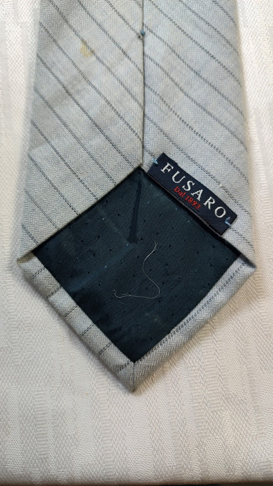FUSARO COTONE CASHMERE TIE CRAVATTA NECKTIE MADE IN ITALY CLASSIC