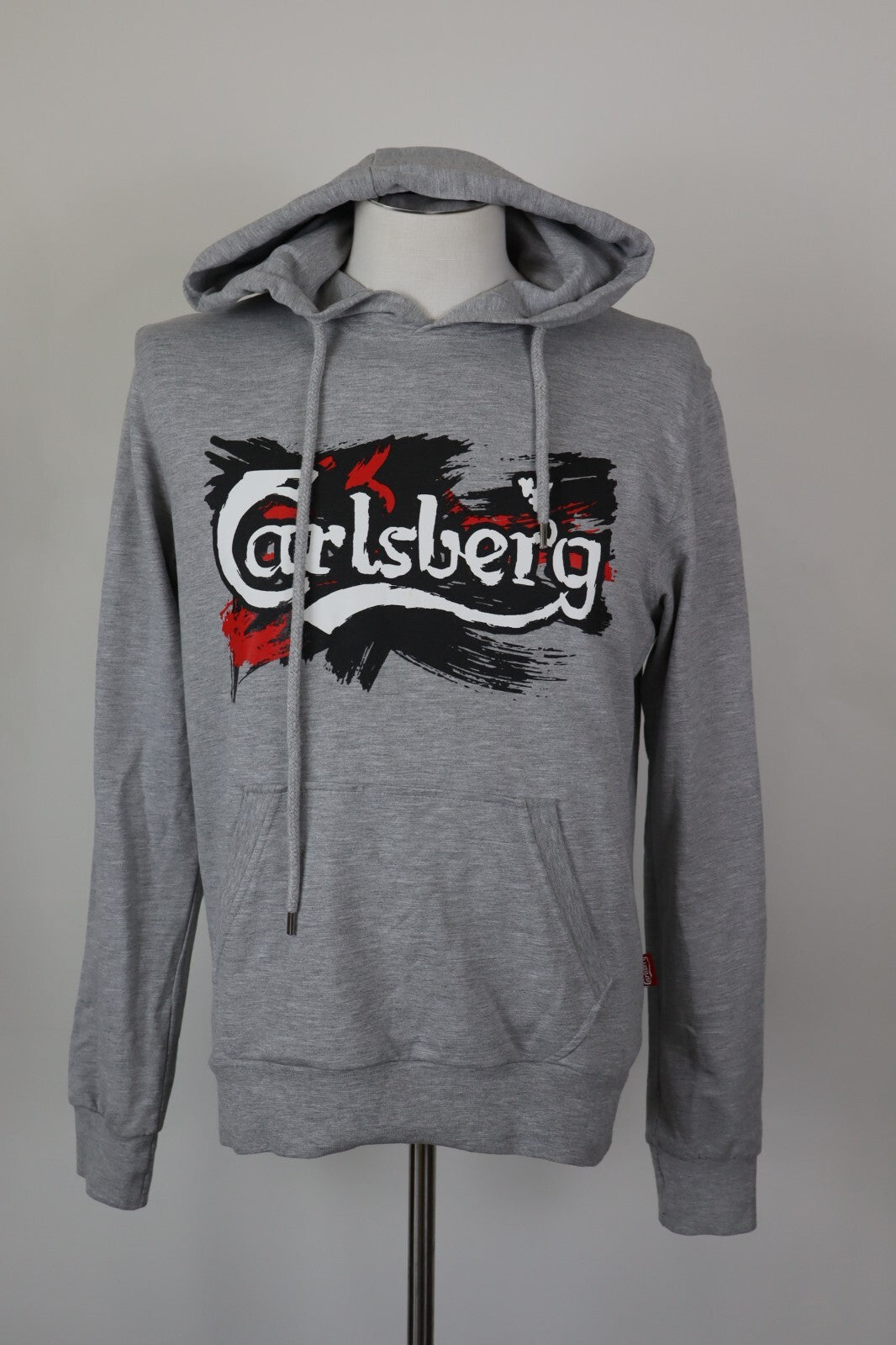 CARLSBERG FELPA CON CAPPUCCIO UOMO Tg M SPORT MAN SWEATSHIRT CASUAL VINTAGE