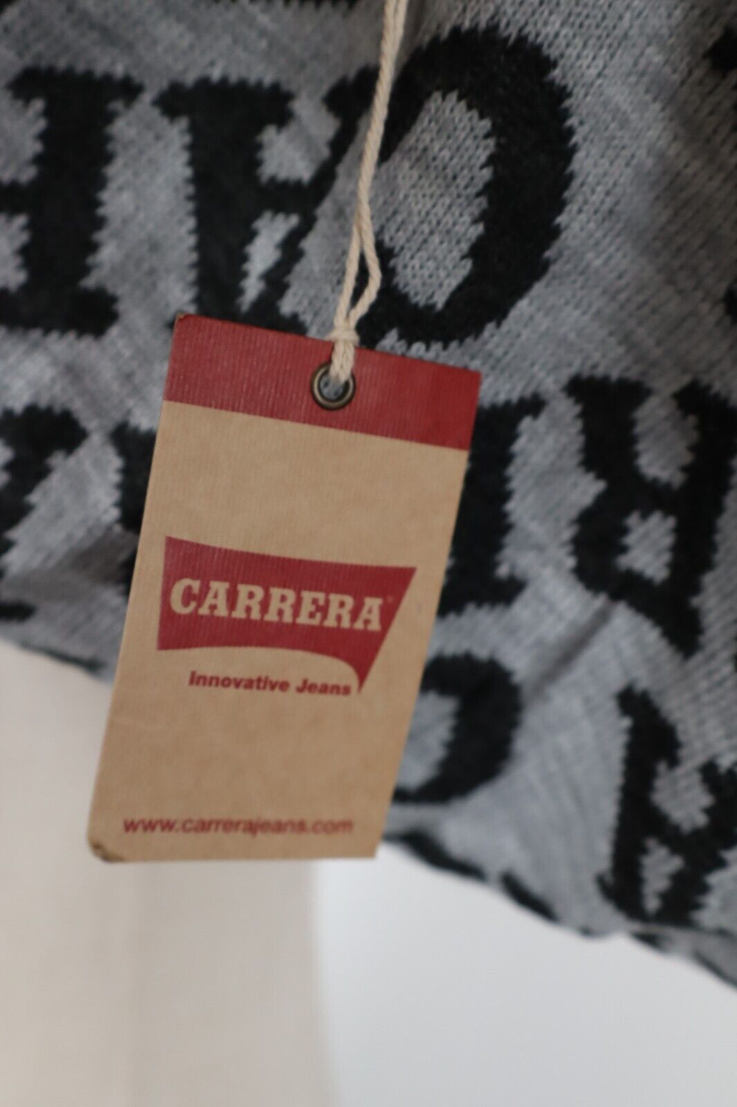 CARRERA SCIARPA UOMO DONNA UNISEX WOMAN MAN VINTAGE CASUAL SCARF TAG