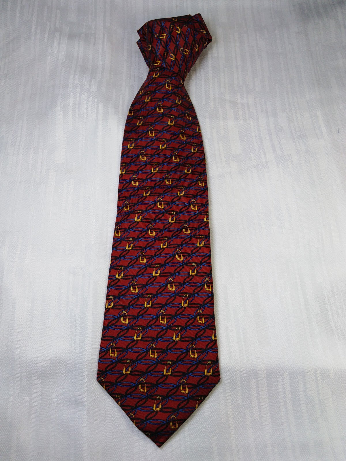 LES COPAINS 100% SETA SILK TIE CRAVATTA NECKTIE ITALY VINTAGE