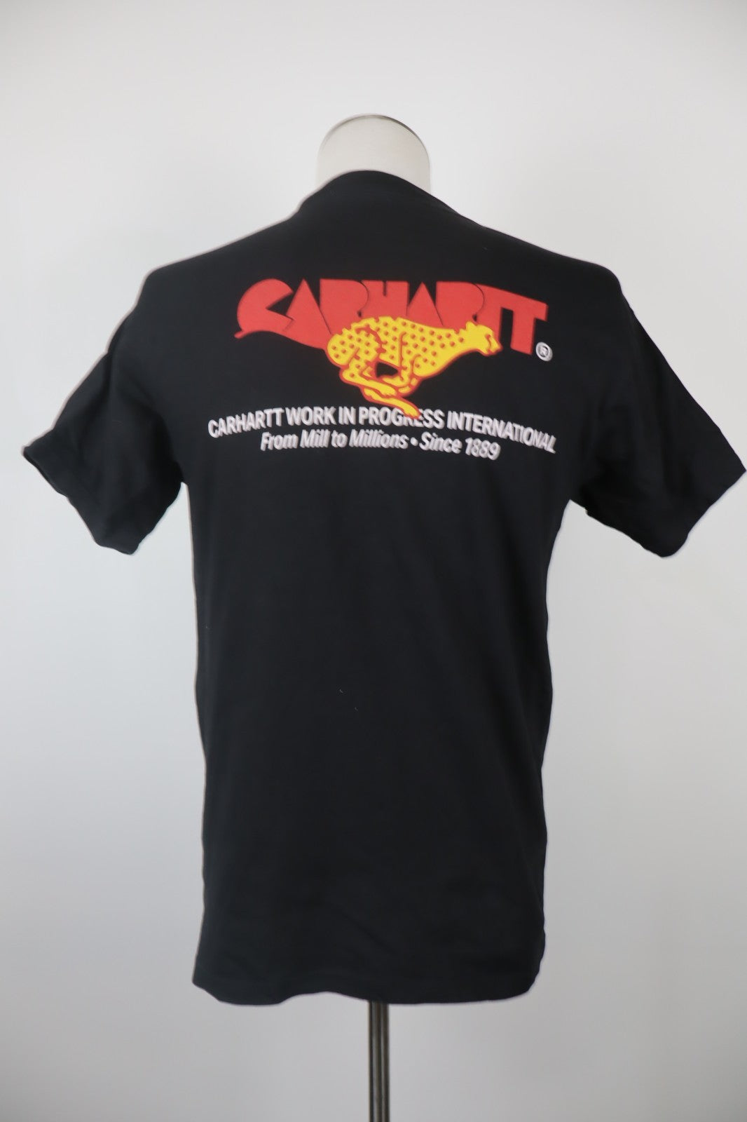 CARHARTT MAGLIA UOMO COTONE TG XS MAN COTTON T-SHIRT CASUAL VINTAGE NERO LOGO