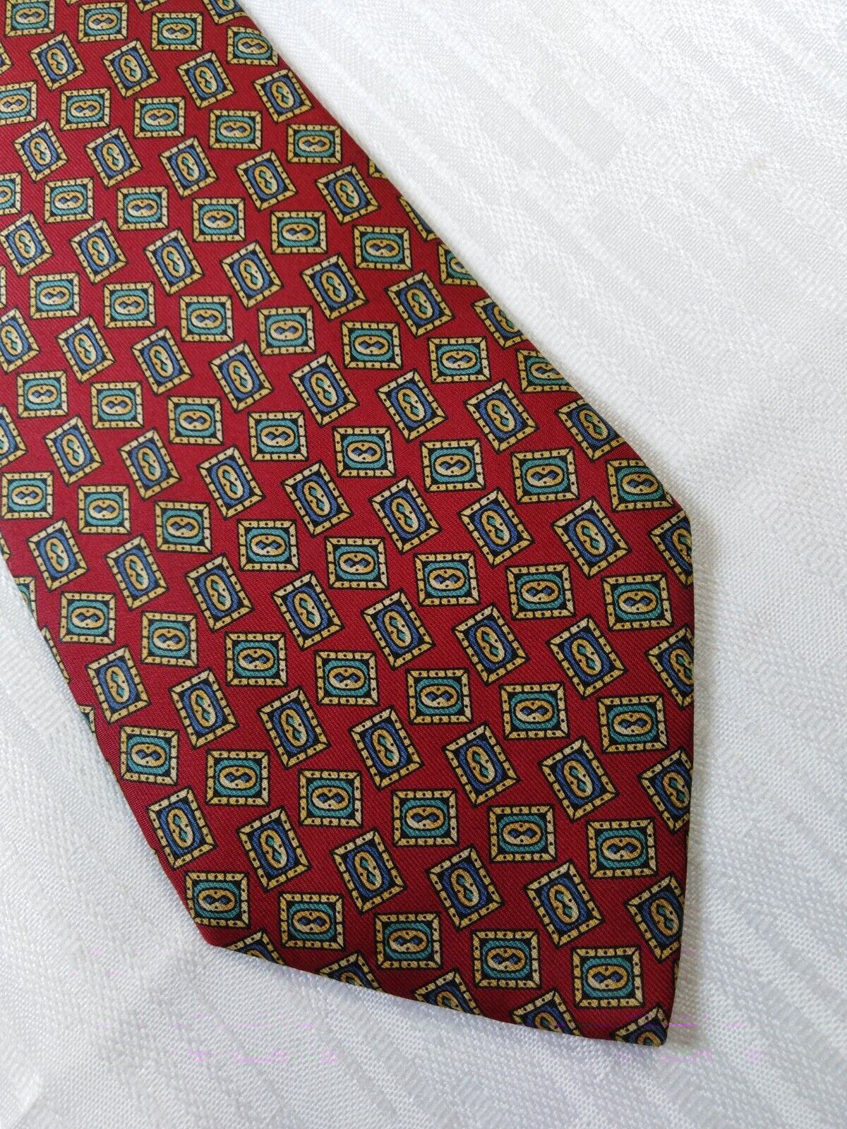 TINO COSMA 100% SETA SILK TIE CRAVATTA NECKTIE ITALY VINTAGE CLASSIC
