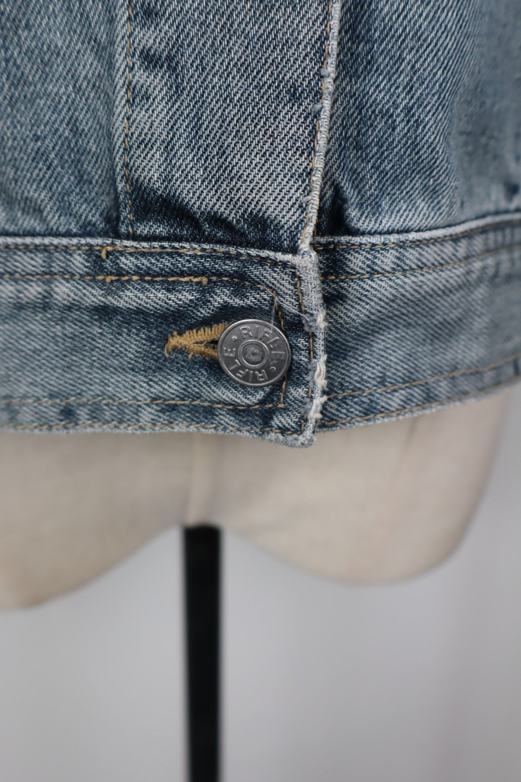 RIFLE GIACCA DONNA Tg M WOMAN CASUAL VINTAGE JACKET COTONE DENIM