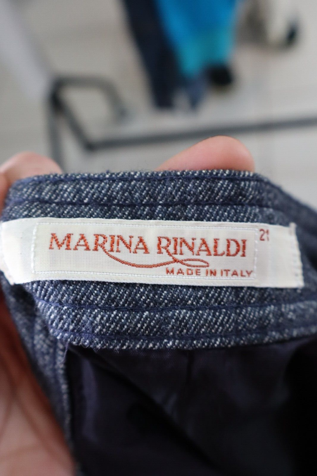 MARINA RINALDI GONNA DONNA WOMAN SKIRT Tg. 21 VINTAGE CASUAL LANA