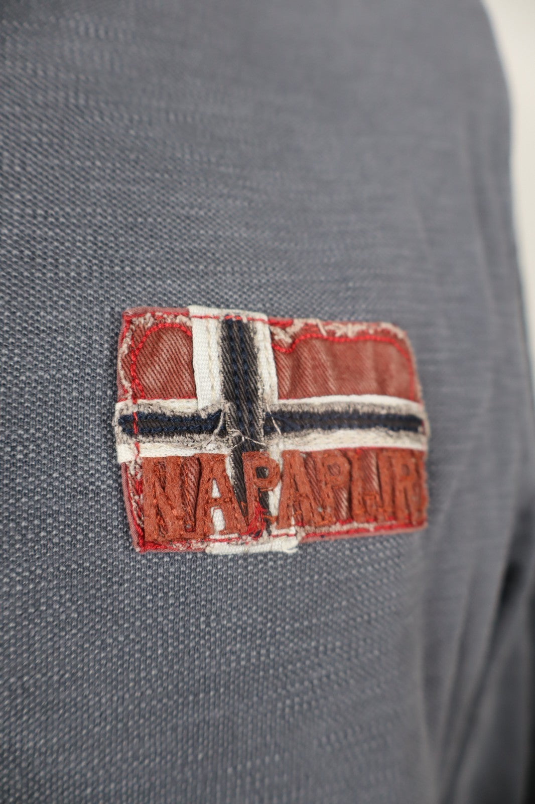NAPAPIJRI MAGLIA POLO UOMO XL MAN T-SHIRT CASUAL VINTAGE COTONE MANICA LUNGA