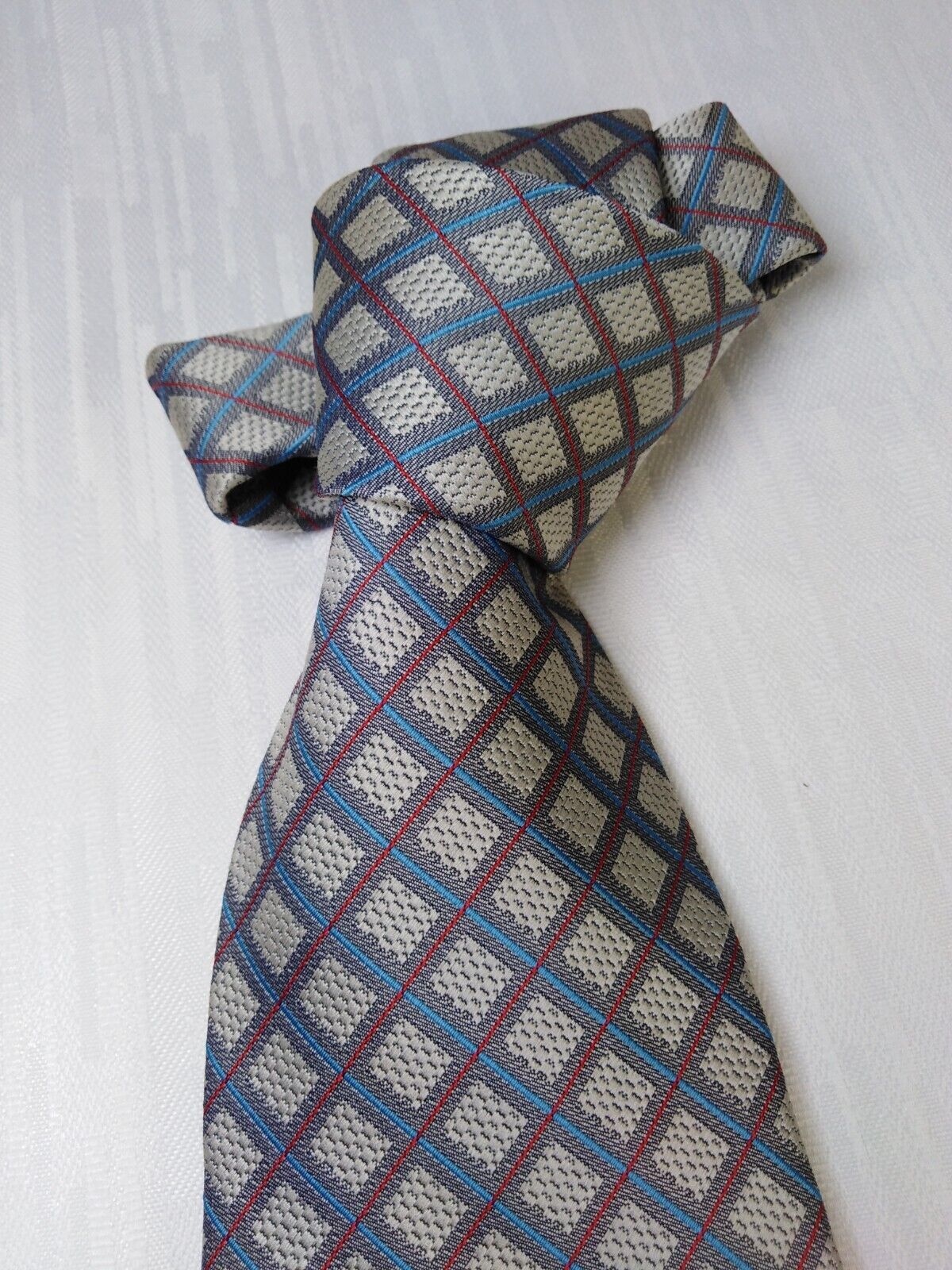 SCHAGARE 100% SETA SILK TIE CRAVATTA NECKTIE VINTAGE ITALY SELF TIPPED