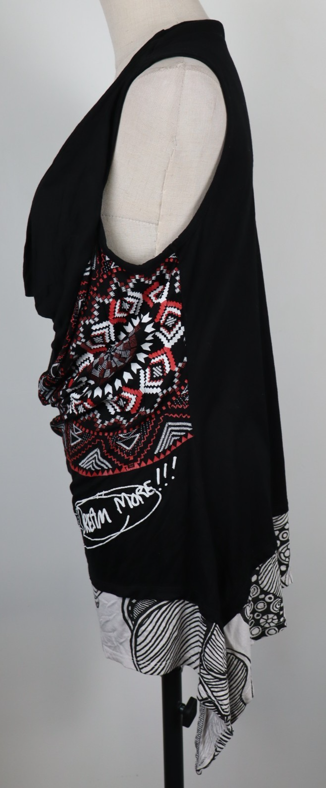 DESIGUAL VESTITO DONNA TG. XL WOMAN CASUAL VINTAGE DRESS ABITO