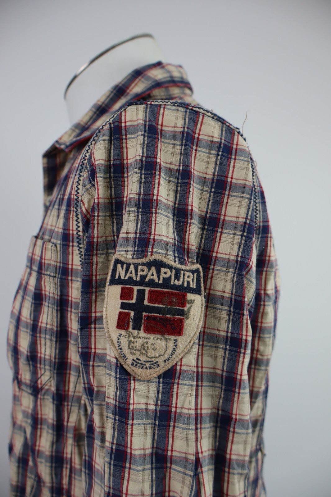 NAPAPIJRI CAMICIA COTONE SHIRT UOMO Tg. M MAN VINTAGE CASUAL COTTON