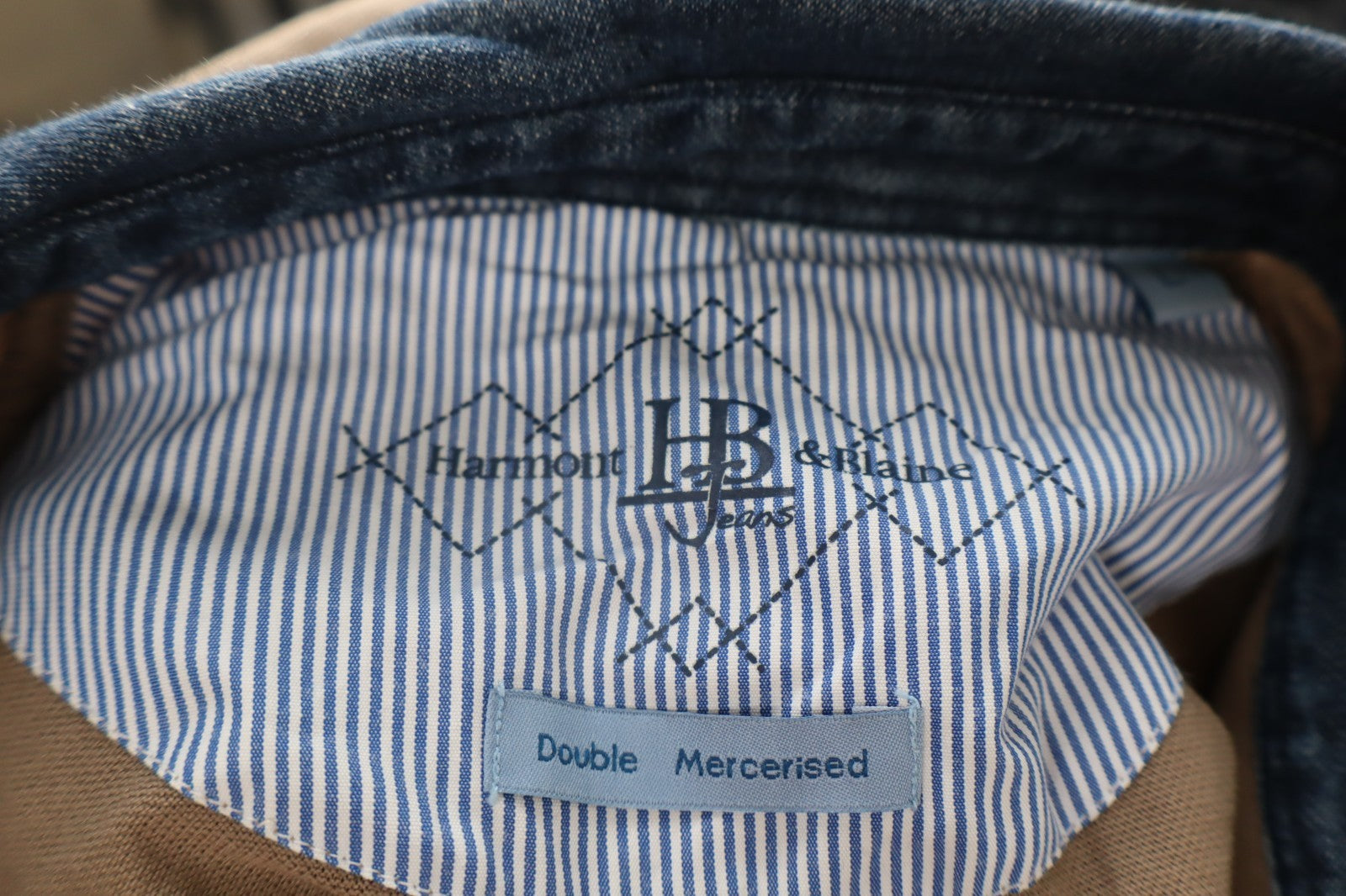 HARMONT & BLAINE POLO MAGLIA UOMO TG L MAN COTONE SHIRT CASUAL VINTAGE LOGO