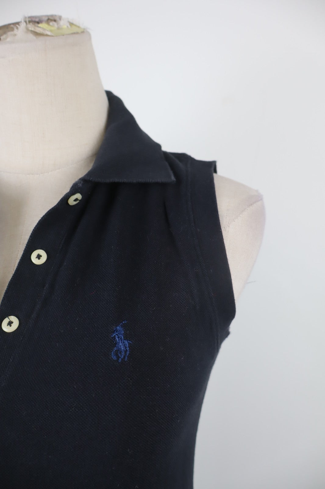 RALPH LAUREN POLO SMANICATA DONNA MAGLIA COTONE TG XS WOMAN SHIRT CASUAL VINTAGE