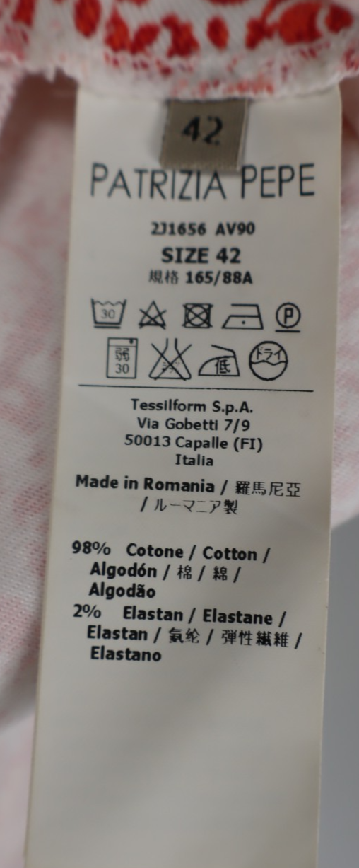 PATRIZIA PEPE VESTITO ABITO DONNA SENZA SPALLE TG 42 WOMAN CASUAL VINTAGE DRESS