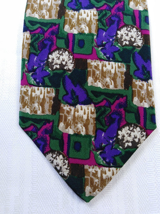 UNGARO PARIS 100% SILK TIE SETA CRAVATTA NECKTIE MADE IN ITALY CLASSIC