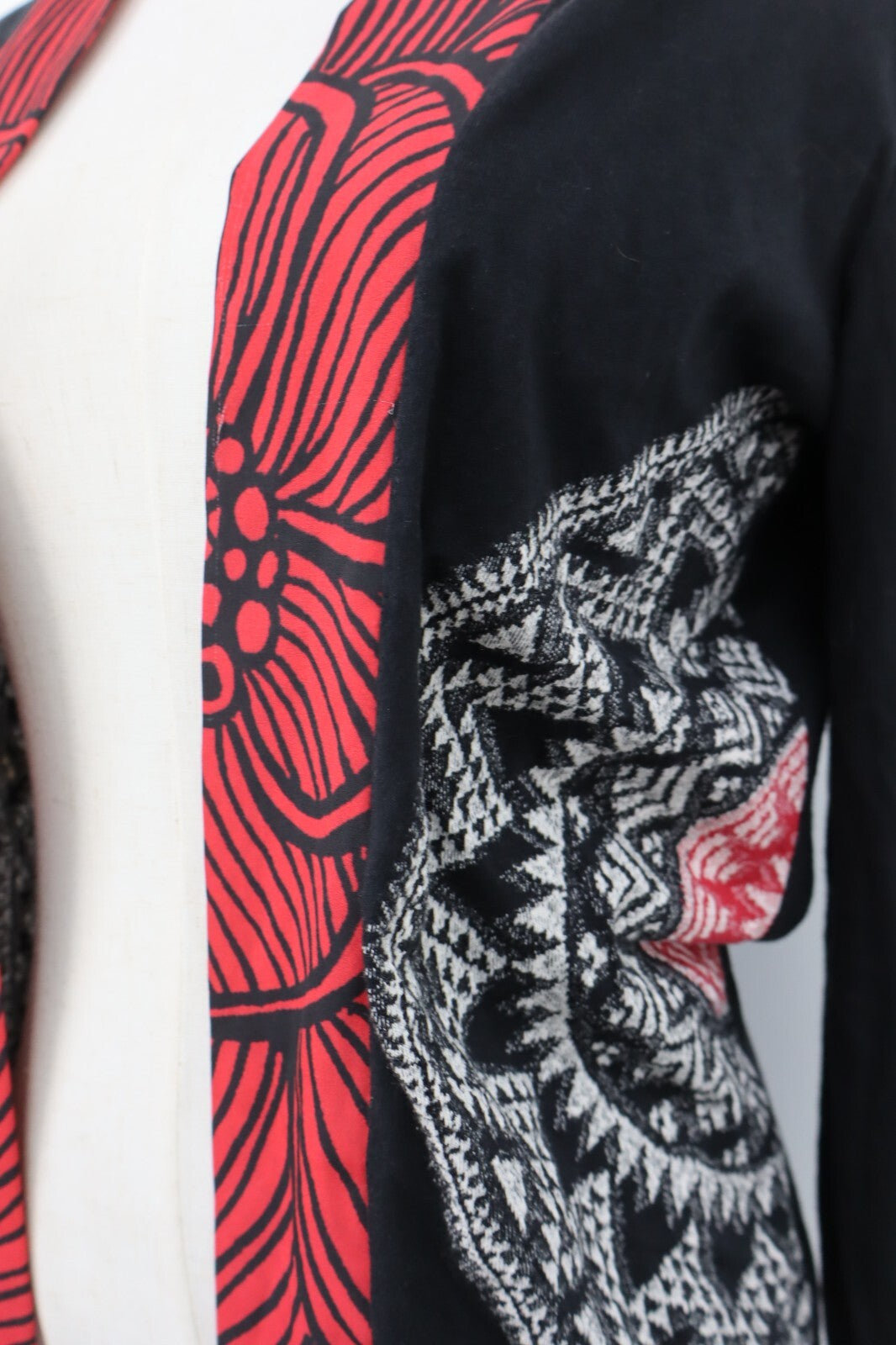 DESIGUAL MAGLIONE CARDIGAN DONNA TG S WOMAN SWEATER VINTAGE CASUAL COTONE