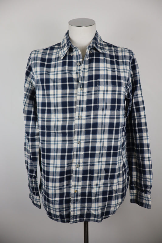 TIMBERLAND CAMICIA MANICA LUNGA UOMO TG. M MAN CASUAL VINTAGE SHIRT COTONE LOGO
