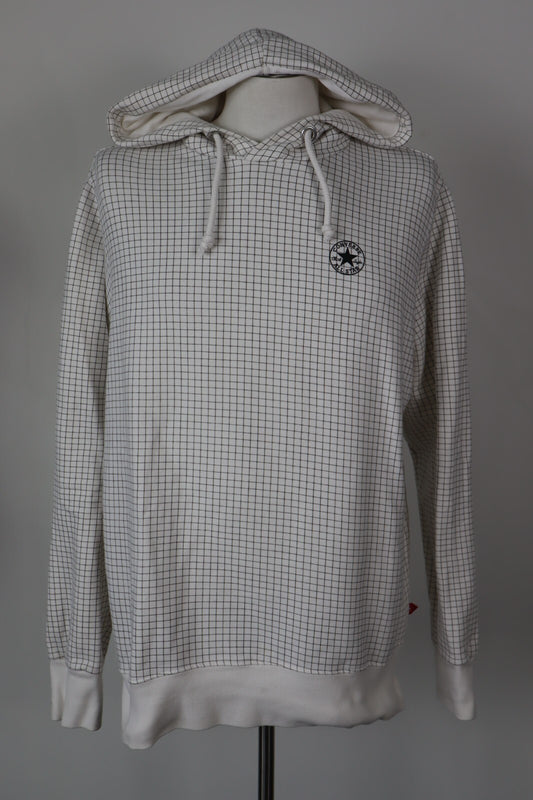 CONVERSE ALL STAR FELPA CAPPUCCIO COTONE UOMO Tg L MAN JACKET SWEATSHIRT VINTAGE