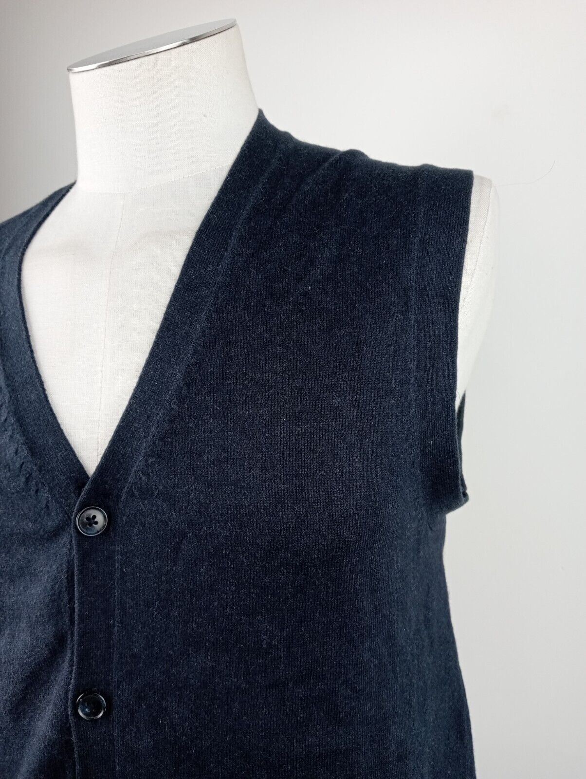 TOMMY HILFIGER MAGLIONE SMANICATO COTONE CASHMERE GILET UOMO TG M SWEATER CASUAL