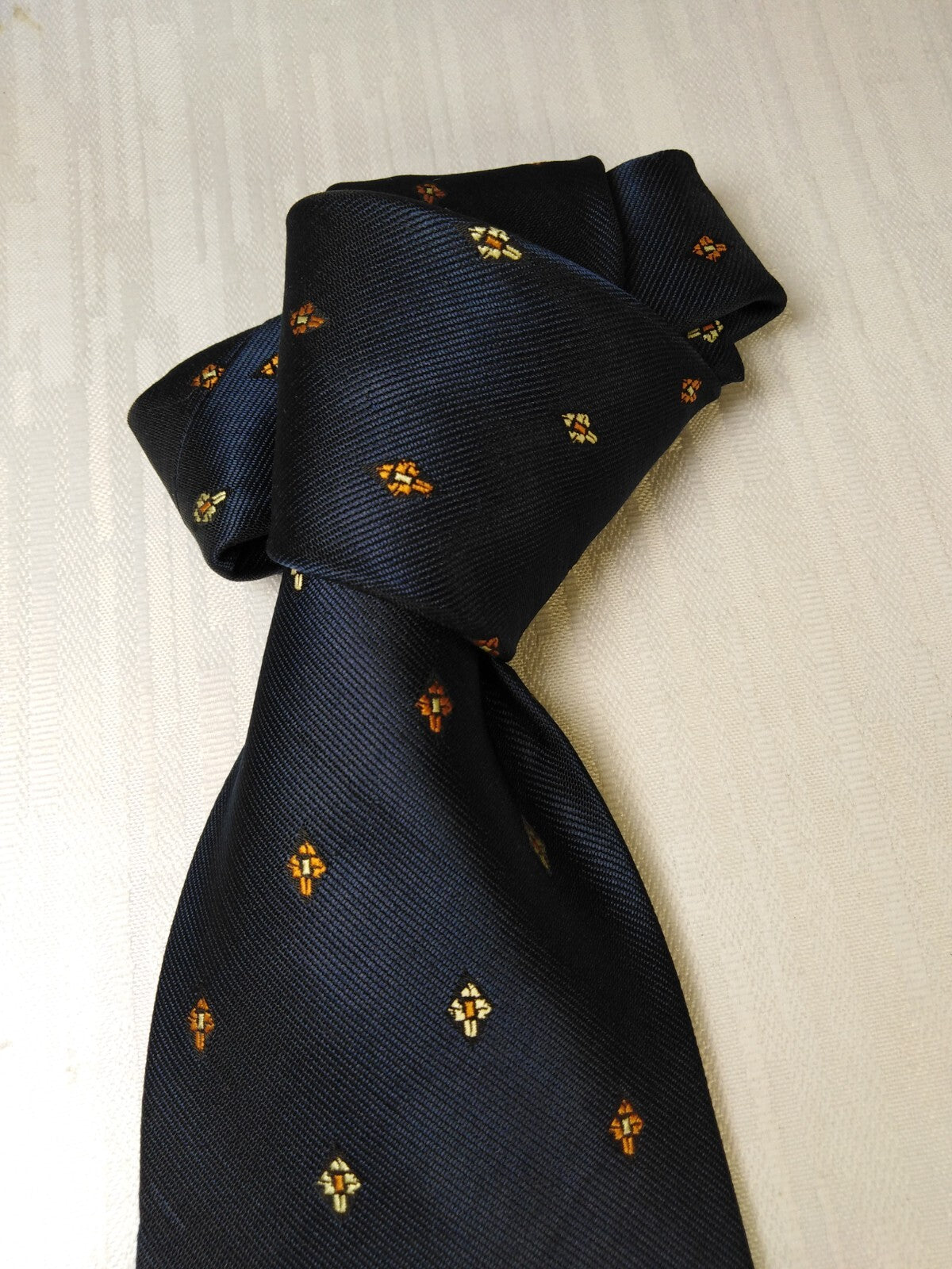 ANDRA CONTE 100% SILK TIE SETA CRAVATTA NECKTIE MADE  ITALY SELF TIPPED