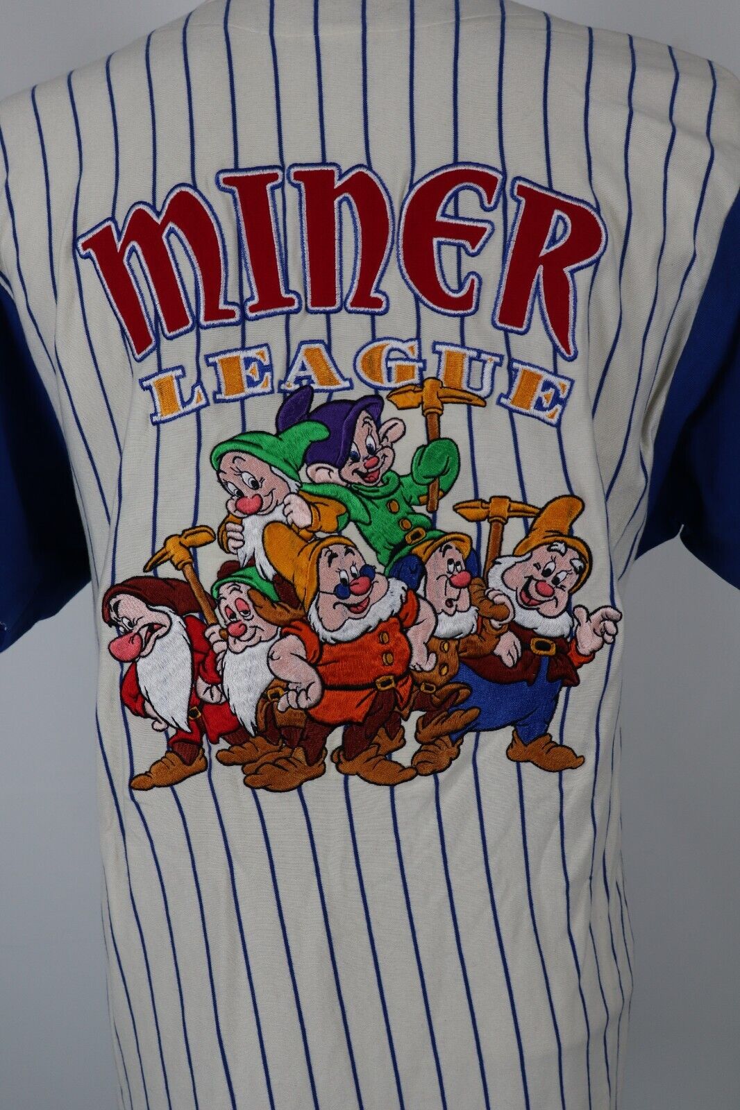 DISNEY STORE CAMICIA BASEBALL UOMO COTONE  TG S MAN CASUAL VINTAGE SHIRT 7 NANI