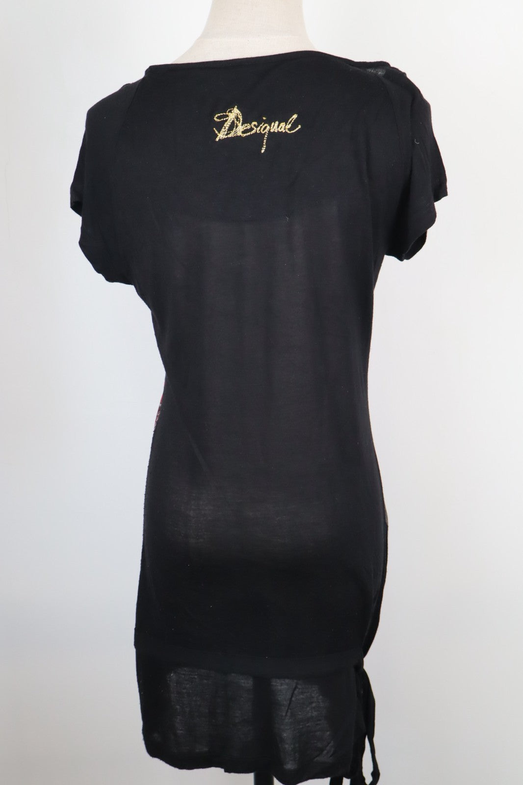 DESIGUAL VESTITO DONNA TG. S WOMAN CASUAL VINTAGE DRESS ABITO COTONE