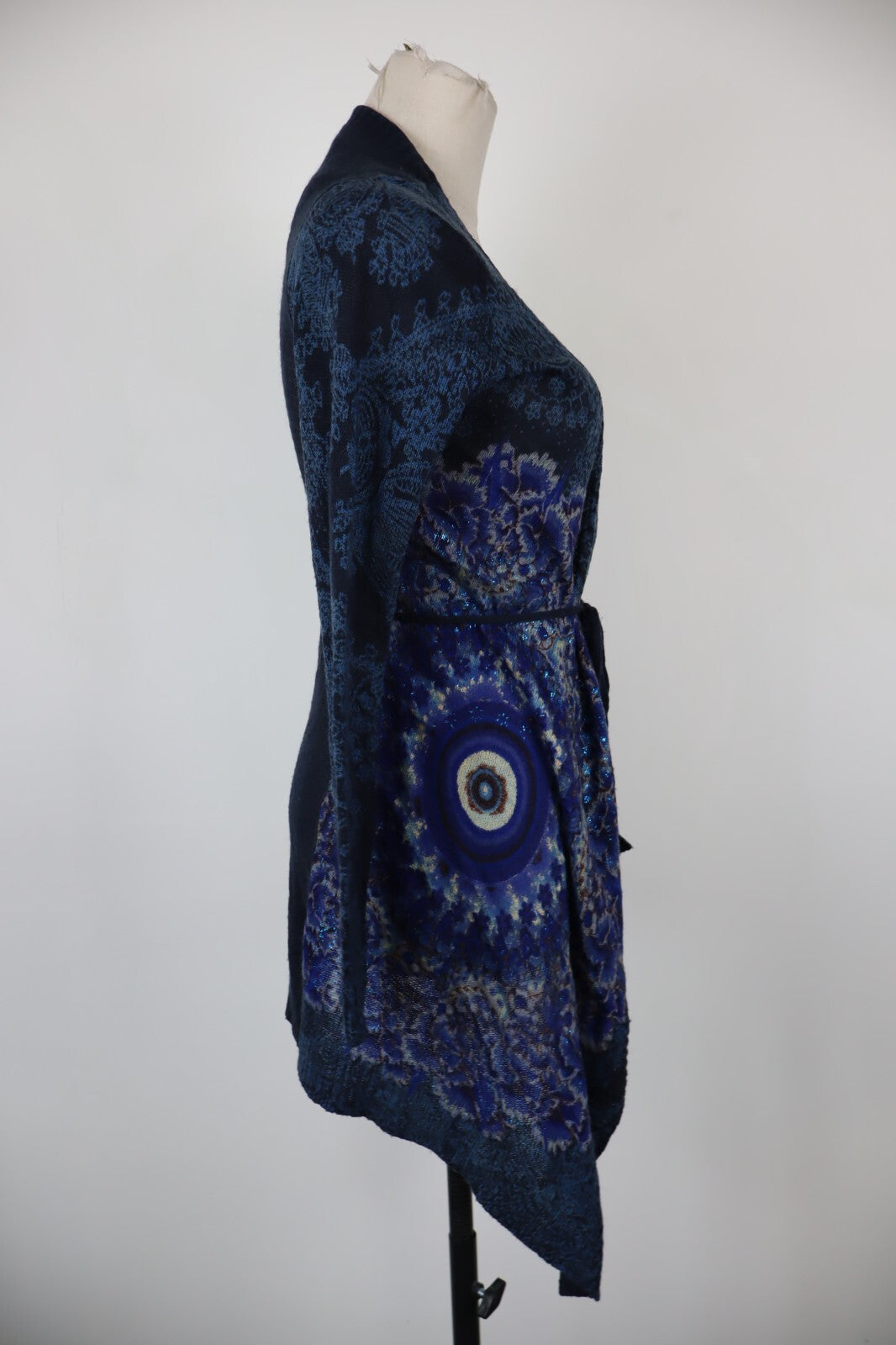 DESIGUAL MAGLIONE CARDIGAN DONNA TG S WOMAN SWEATER VINTAGE CASUAL LANA WOOL