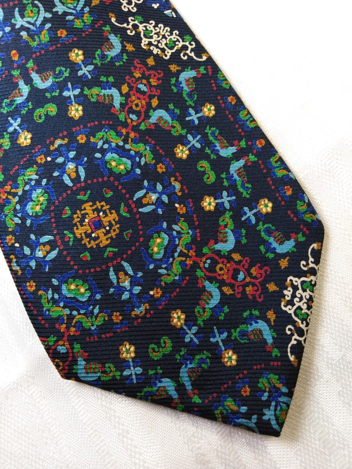 TINO COSMA 100% SETA SILK TIE CRAVATTA NECKTIE ITALY VINTAGE CLASSIC
