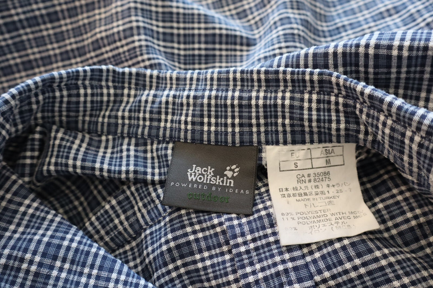 JACK WOLFSKIN CAMICIA UOMO TG. S MAN CASUAL VINTAGE SHIRT