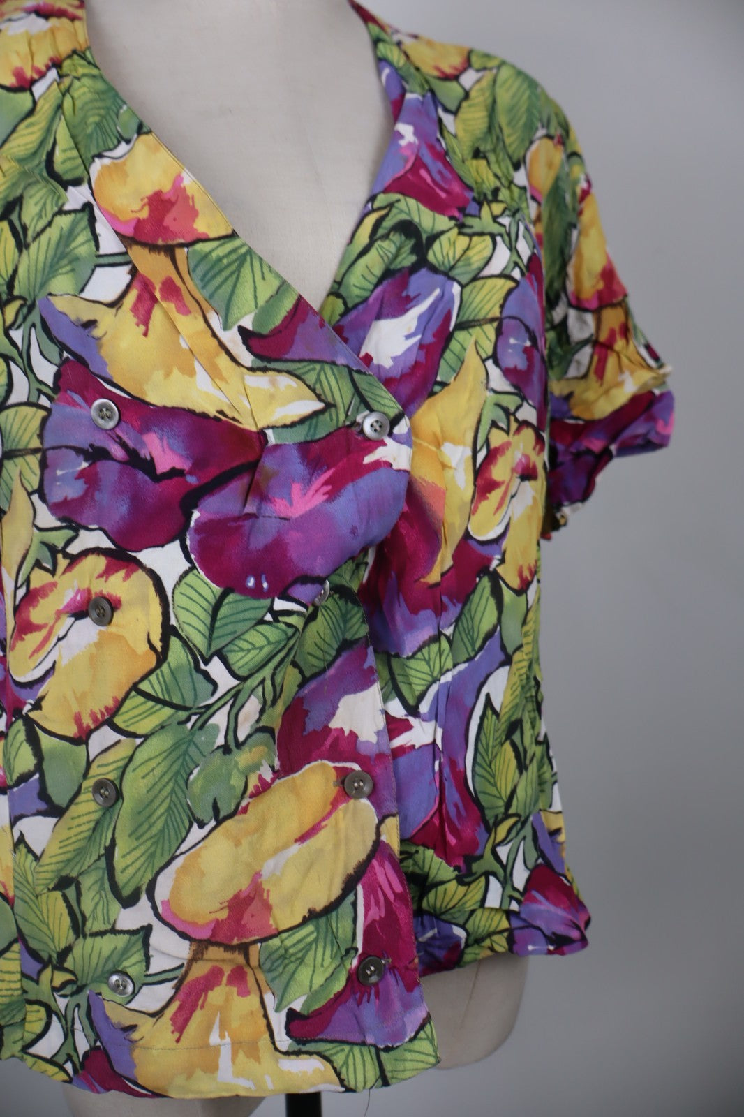 MARINA RINALDI CAMICIA BLUSA DONNA TG. 19 WOMAN SHIRT CASUAL VINTAGE VISCOSA