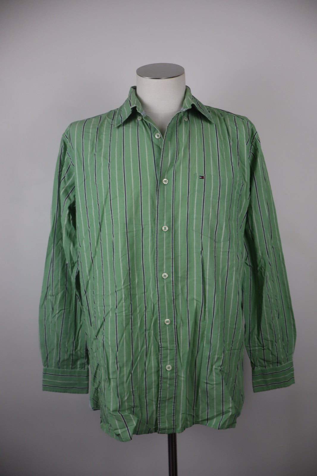 TOMMY HILFIGER CAMICIA UOMO COTONE M MAN CASUAL VINTAGE SHIRT MANICA LUNGA
