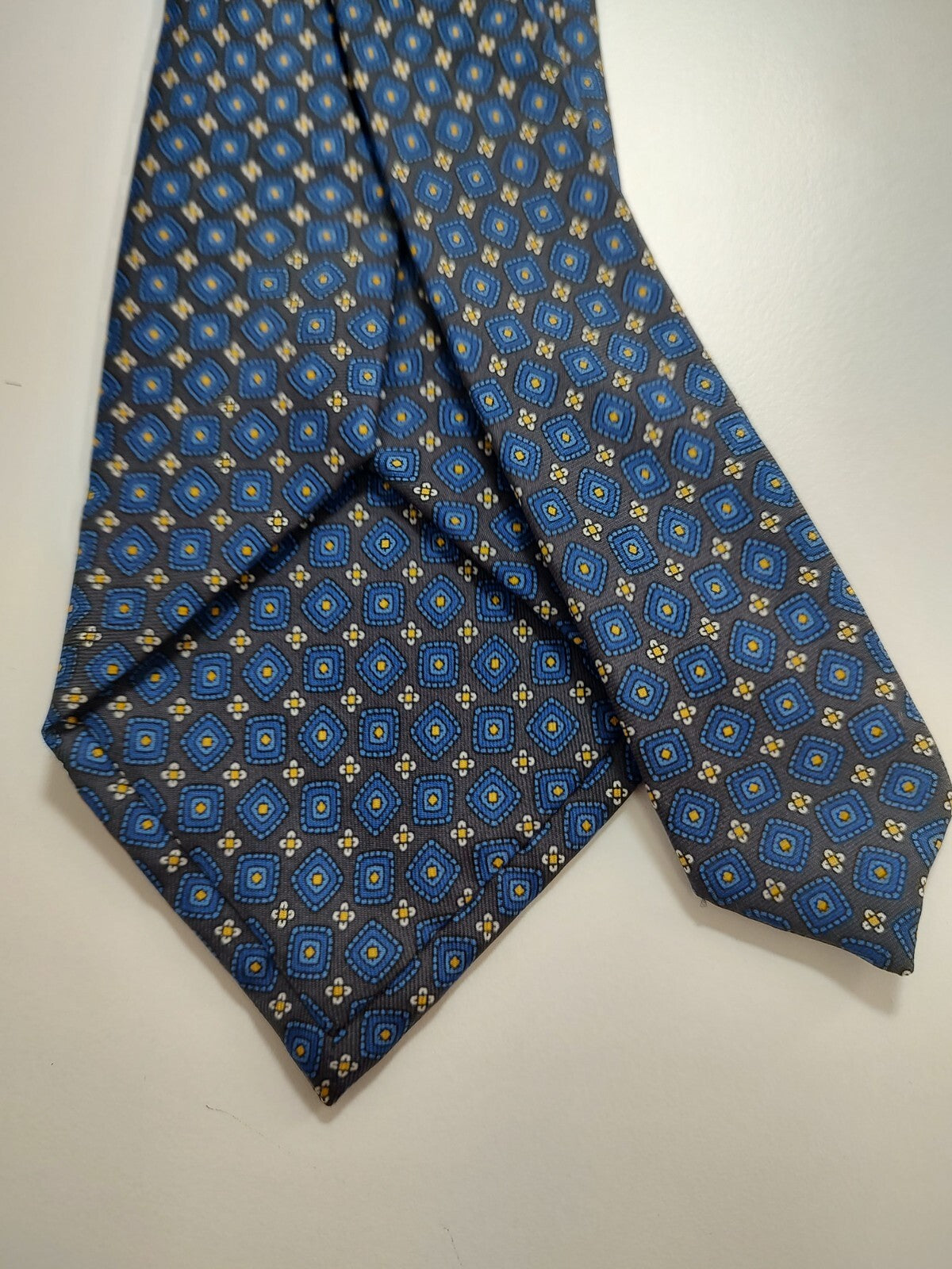 ANDREW'S 100% SILK TIE SETA CRAVATTA NECKTIE MADE IN ITALY CLASSIC SELF TIPPED
