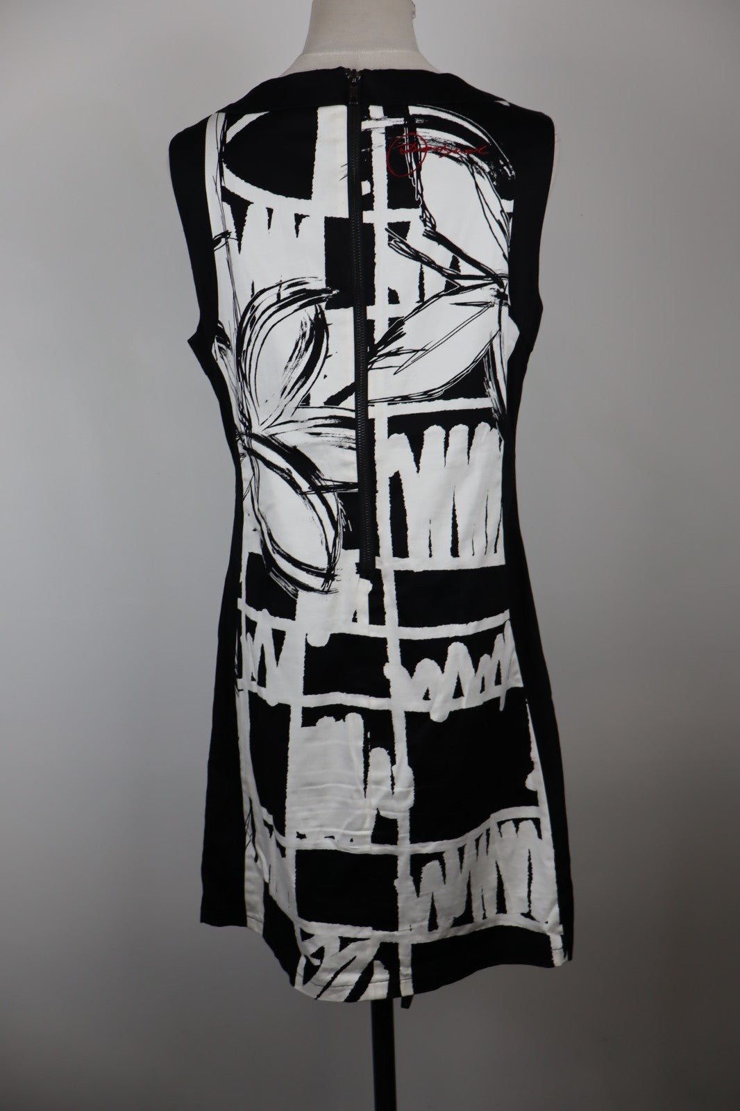 DESIGUAL VESTITO ABITO SMANICATO DONNA TG 42 WOMAN CASUAL VINTAGE DRESS LOGO