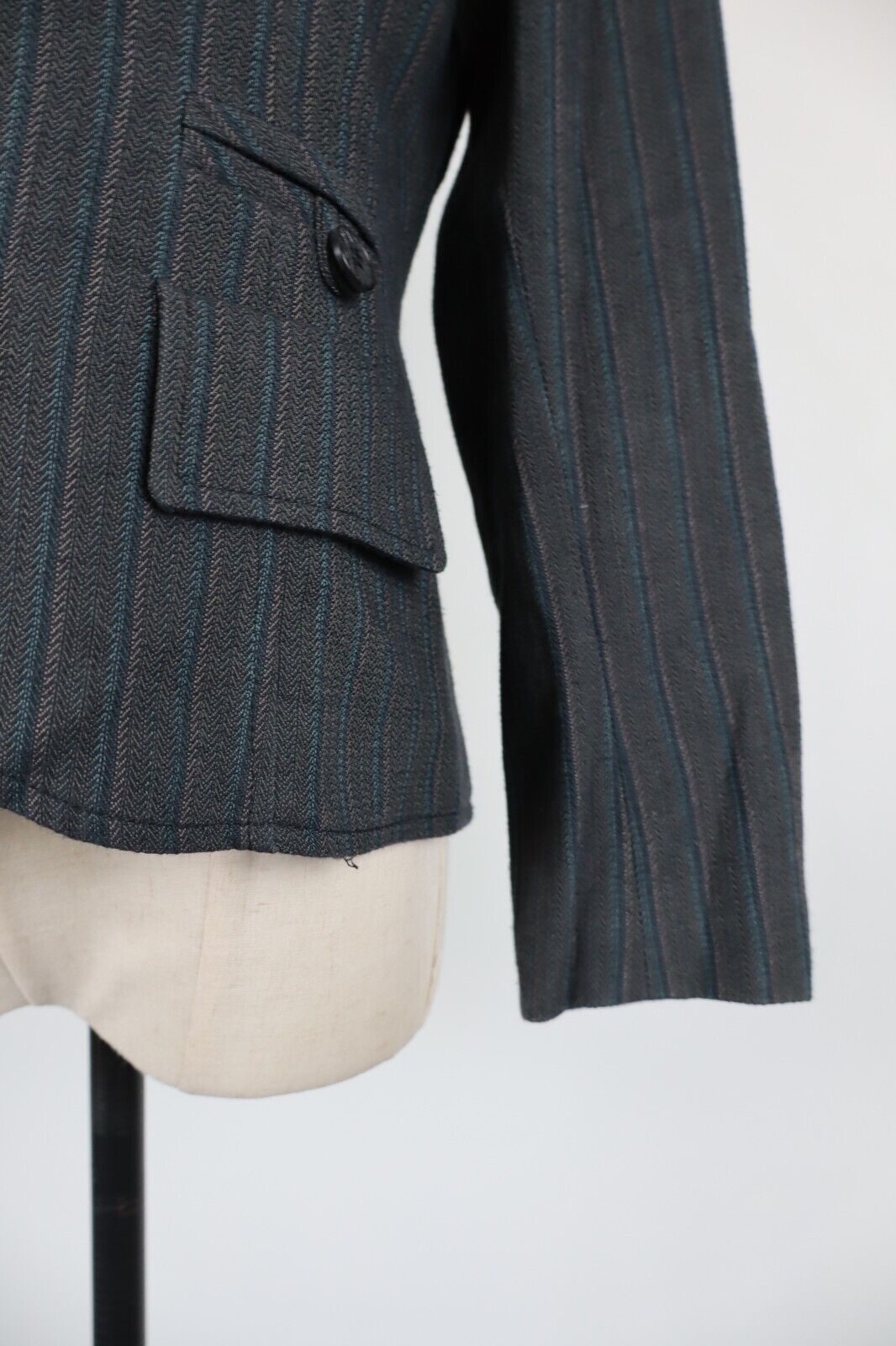 PATRIZIA PEPE GIACCA BLAZER DONNA Tg 44 WOMAN VINTAGE JACKET COTONE LANA