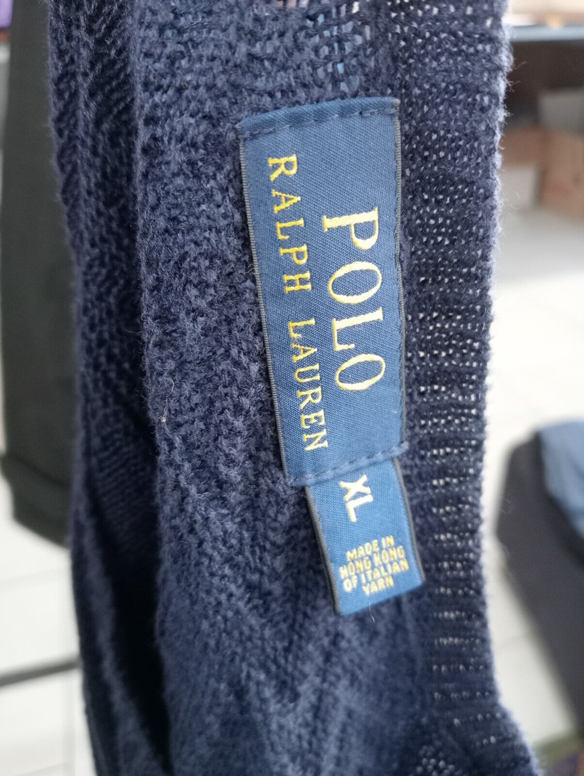 POLO RALPH LAUREN MAGLIONE COTONE COTTON VINTAGE UOMO XL SWEATER CASUAL ITALY